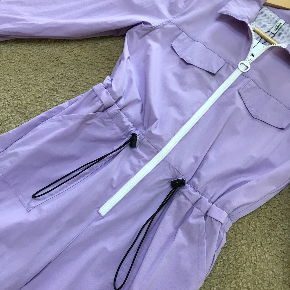 Forever 21 Lavender Zip-Front Utility Jumpsuit - Picture 3 of 10